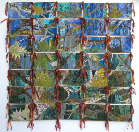 Image of quilt titled “Fall At Lake Cushman” by Melodie Bankers